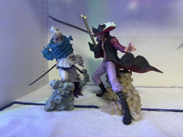 一番くじ ワンピース EX 士魂ノ系譜 B賞 リューマ‐魂豪示像‐ C賞 ジュラキュール・ミホーク‐魂豪示像‐ 箱無し セット