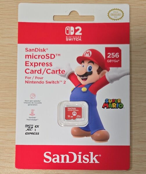 Nintendo switch2 SDカード microSD Express Card 256GB SanDisk サンディスク