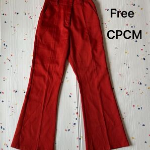 値下げ!CPCM フレアパンツ F 濃オレンジ