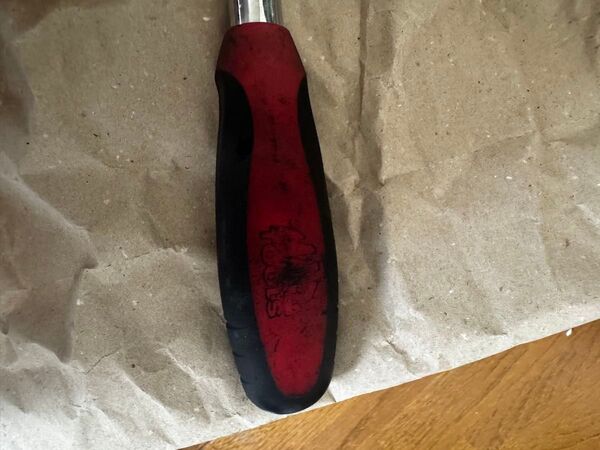 MAC TOOLS マック コンフォートグリップ ラチェット 差込角1/2 550mm 本体のみ VR22FPA レッド×ブラック