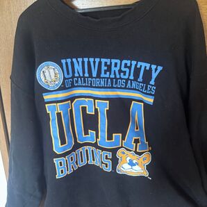 UCLA スウェット トレーナー カレッジロゴ 黒 ブラック 古着