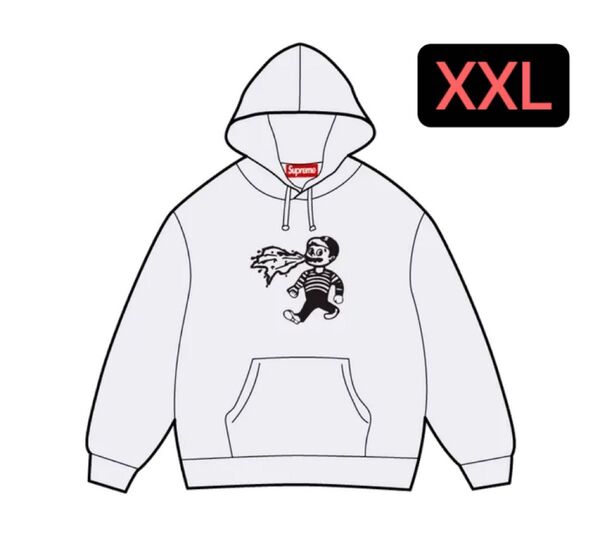 シュプリーム Supreme x Homerun Hooded Sweatshirt "Ash Grey"