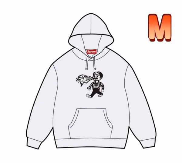 【NY発】シュプリーム Supreme x Homerun Hooded Sweatshirt "Ash Grey" M