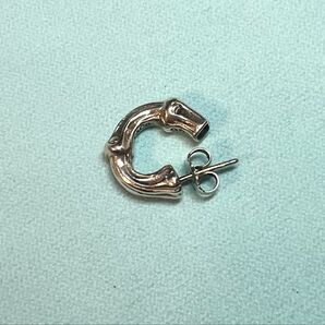 廃盤 Tiffany ティファニー バンブー ピアス シルバー 925 片耳 純正キャッチ付き