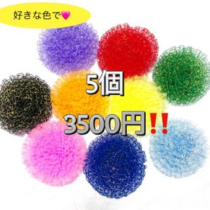 5個セット ラッセルレースラメ入りたわし 沖縄 発祥