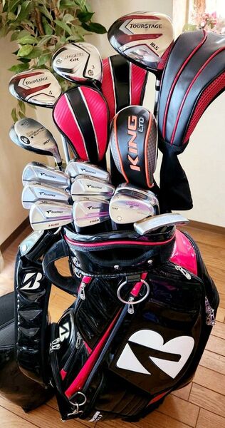完璧★ブリヂストン GOLF ツアーステージ 他★3点式キャディーバック付