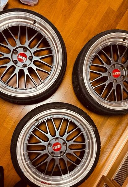 BBS ホイール 3本セット タイヤ付き