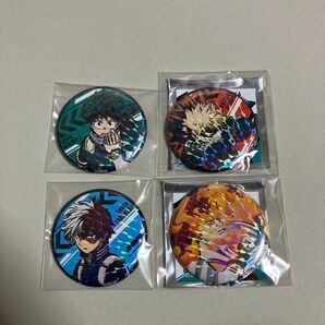僕のヒーローアカデミア ホログラム缶バッジ 緑谷 爆豪 轟 エンデヴァー