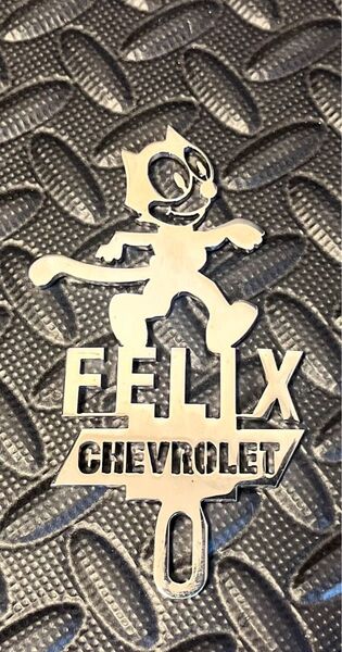 送料込 ライセンストッパー フィリックス シボレー FELIX CHEVROLET ボウタイ ライセンストッパー