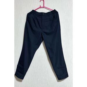シンプルパンツ ネイビー スラックス