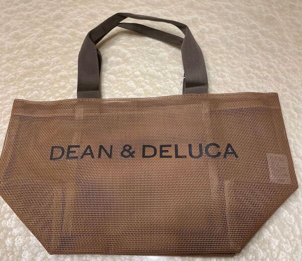 新品 ディーンアンド デルーカ DEAN&DELUCA トートバッグ ブラウン メッシュ 夏 ランチバッグ エコバッグ