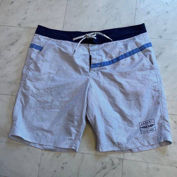 アルマーニエクスチェンジ 水着 ハーフパンツ マジックテープ ラージ ショーツ ショートパンツ Lサイズ