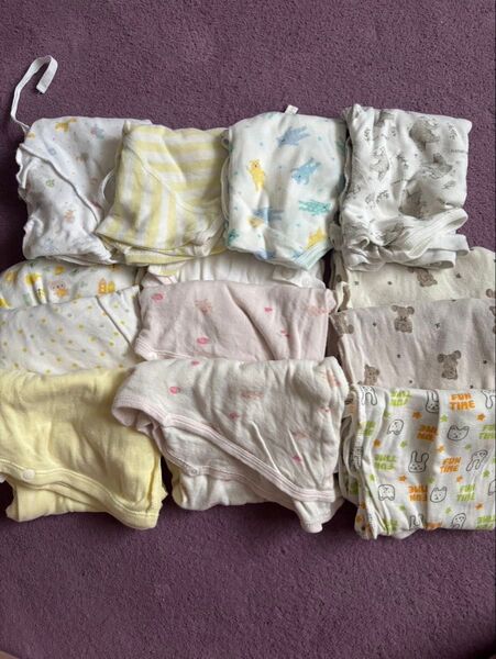 【ベビー服】長肌着9枚 短肌着4枚セット サイズ50〜60 赤ちゃん ベビー 乳児 新生児 肌着