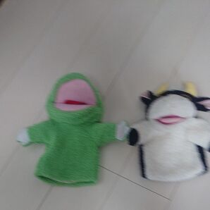 パペットマペット うしくん かえるくん セット