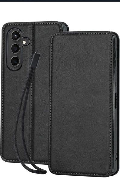 Galaxy A54 5G ケース 手帳型ケース レザーケース ブラック