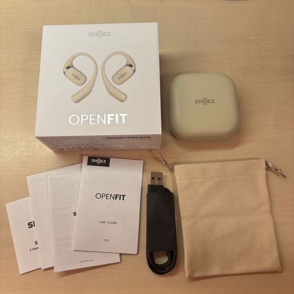 OPENFIT OpenFit オープンイヤー ワイヤレスイヤホン イヤホン Bluetooth shokz ベージュ