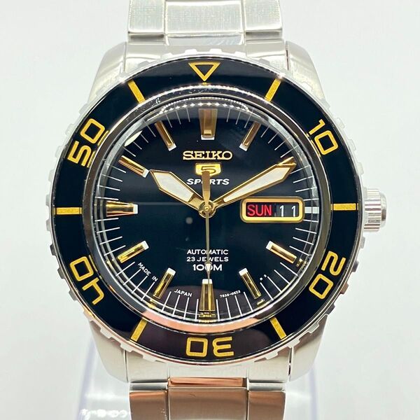 SEIKO5 スポーツ SNZH57J1 メンズ 腕時計 自動巻き 裏スケ オートマチック 機械式時計 逆輸入 メンズ腕時計