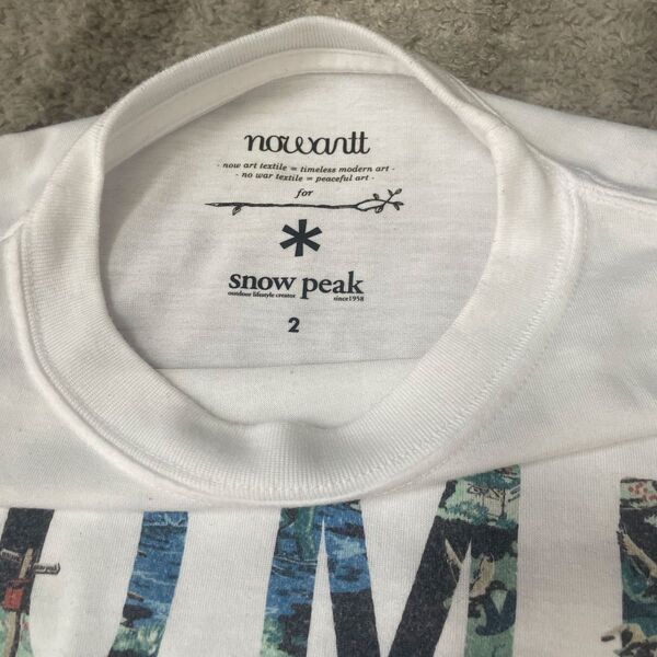 snow peak スノーピーク Tシャツ サイズ2