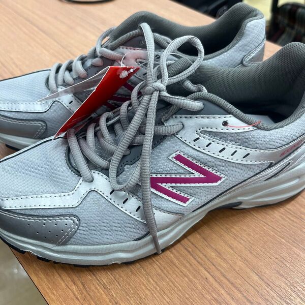 新品タグ付き 23.5 NEWBALANCE WR360 メッシュ グレー×白