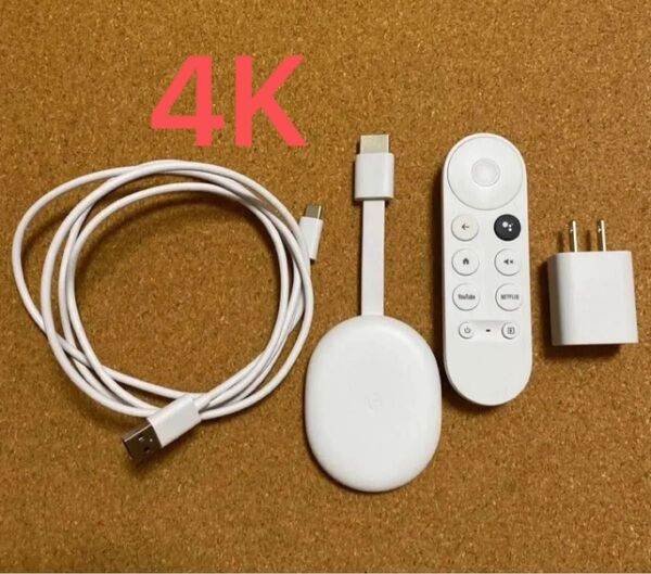 正規品 純正 Google Chromecast with TV クロームキャスト 4K