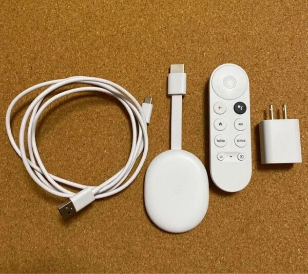美品 正規品 純正 Google Chromecast with TV クロームキャスト 4K