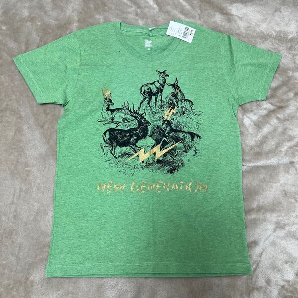 design tshirts store graniph 鹿柄Tシャツ グリーン M 未使用品