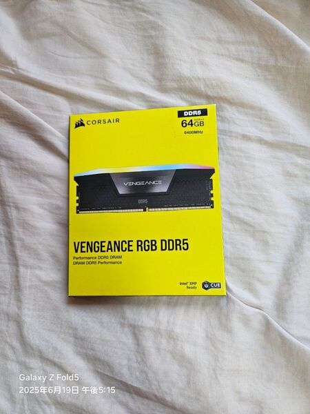 Corsair pcメモリ vengeance rgb ddr5 6400 2x32gb 64gb