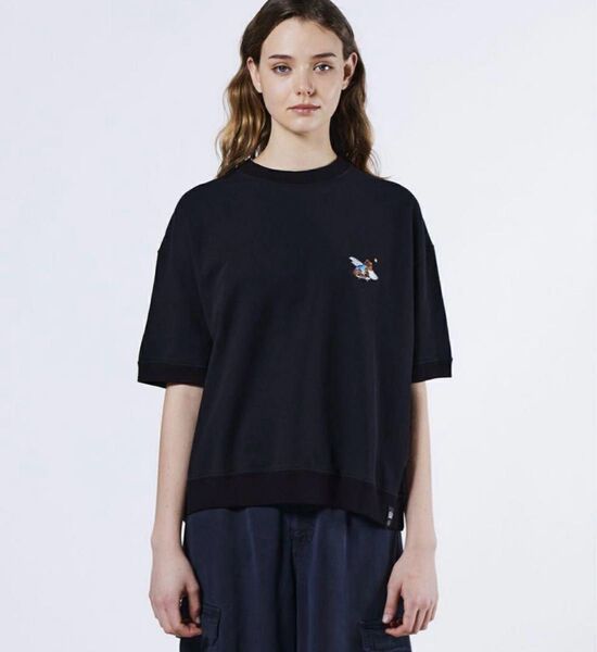 ダブスタ スウェット ダブルスタンダードクロージング 半袖 半袖スウェット ブラック 半袖Tシャツ
