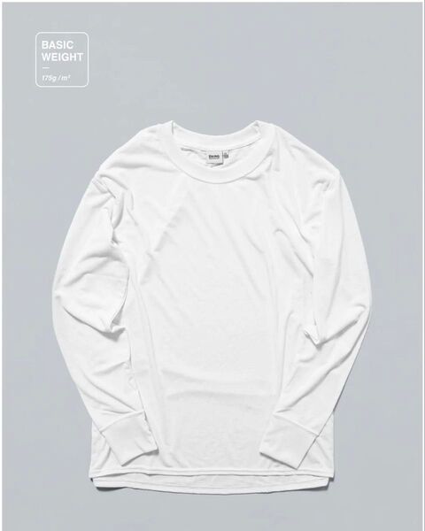 bring DRYCOTTONY ロングスリーブTシャツ L ロンT カットソー 白 L 長袖 Tシャツ
