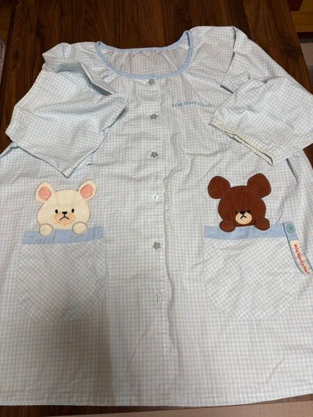 保育士エプロン くまのがっこう割烹着