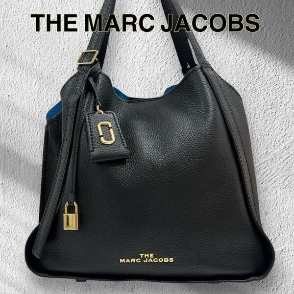 MARC JACOBS THE DIRECTOR M0016736 黒 レザー トートバッグ ブラック シボ革 A4サイズ収納