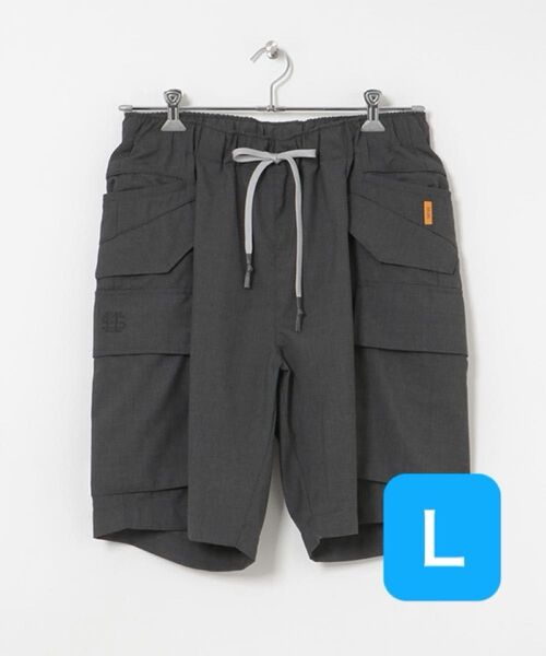 チャコール SEE SEE Wool Baggy Cargo Shorts Lサイズ