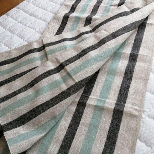 ざっくりリネンの布 約180cm 生地 ヴィンテージ仕様 麻100% リトアニア