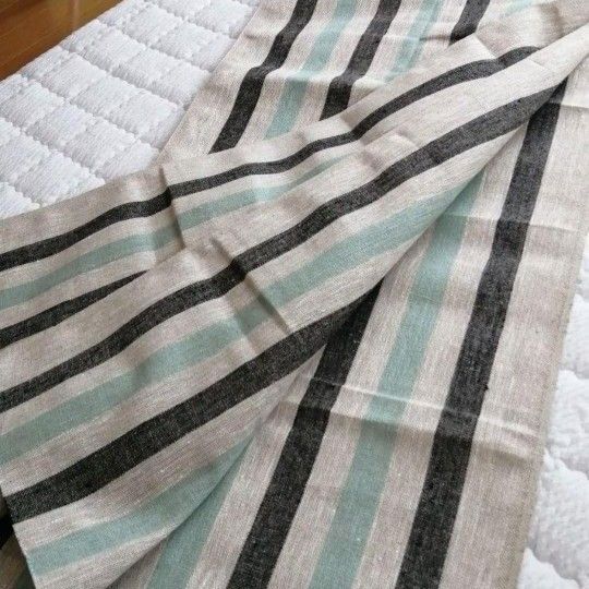 ざっくりリネンの布 約180cm 生地 ヴィンテージ仕様 麻100% リトアニア