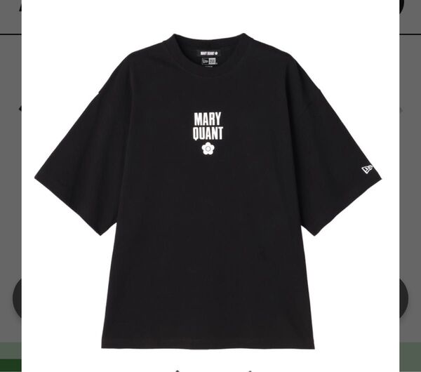 NEW ERA x MARY QUANT Big T-shirt Black ニューエラ マリークワント Tシャツ ブラック 黒