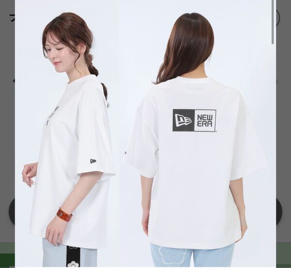 NEW ERA x MARY QUANT Big T-shirt white ニューエラ マリークワント Tシャツ ホワイト 白