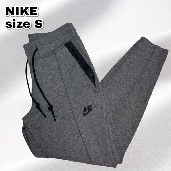 【美品】NIKE ナイキ ウィメンズ テックフリース ニットパンツ S グレー