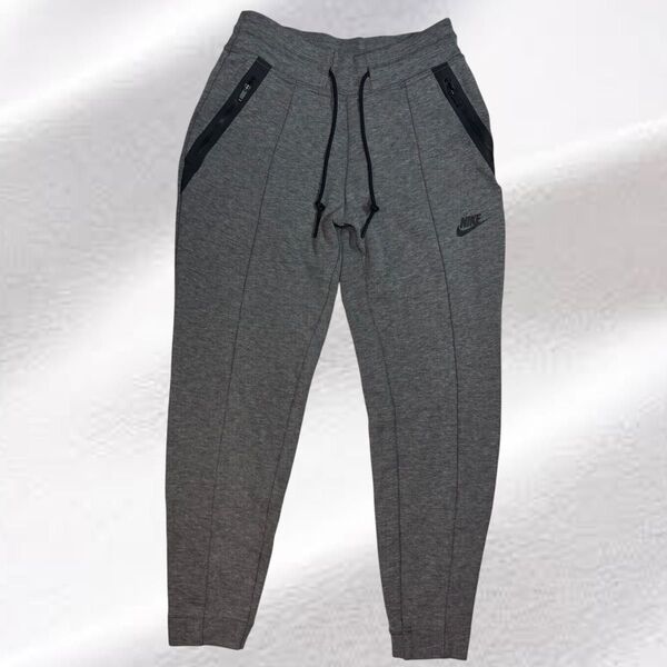 【美品】NIKE ナイキ ウィメンズ テックフリース ニットパンツ S グレー