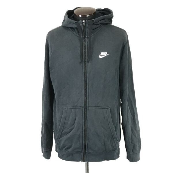 ナイキ/NIKE★ジップアップ/スウェットパーカー【メンズL/カーキ/khaki】Jacket/Jumper◆BH749