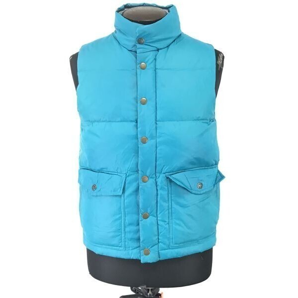 ピュルテ/purete★高比率80%/ダウンベスト【メンズM/青/blue】Coat/Jacket/Jumper◆BH477