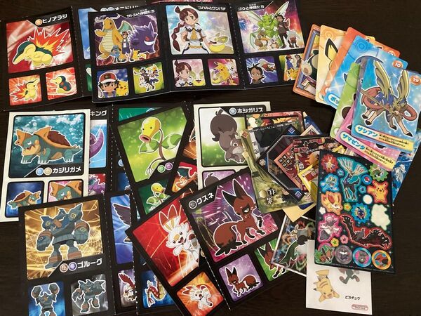ポケモンシール色々まとめ売り 鬼滅等のおまけ入り