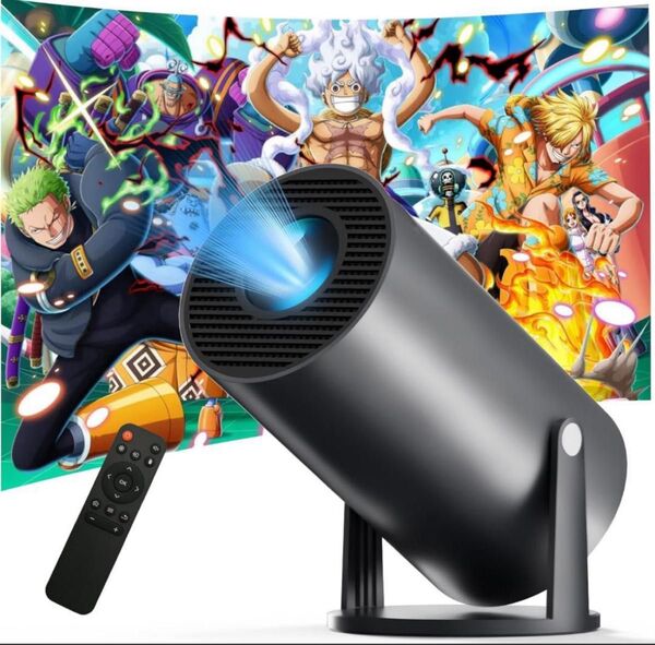プロジェクター 家庭用 270°回転 Android TV搭載 4K 短距離可 天井投影 自動台形補正 小型