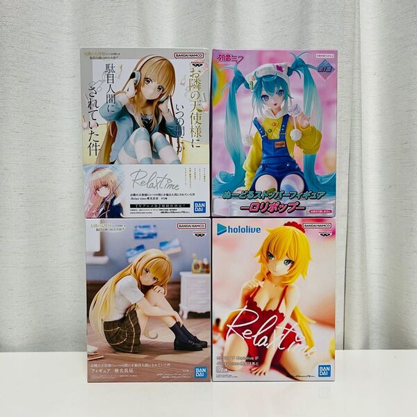 美少女 フィギュア まとめ売り 初音ミク ロリポップ 椎名真昼 ホロライブ 赤井はあと Relax time ぬーどるストッパー