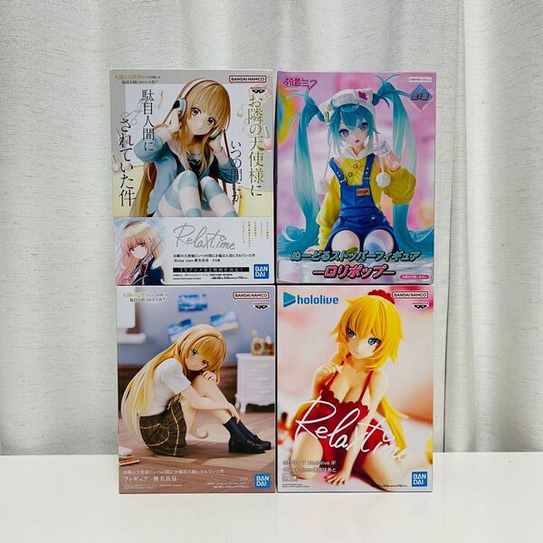 美少女 フィギュア まとめ売り 初音ミク ロリポップ 椎名真昼 ホロライブ 赤井はあと Relax time ぬーどるストッパー