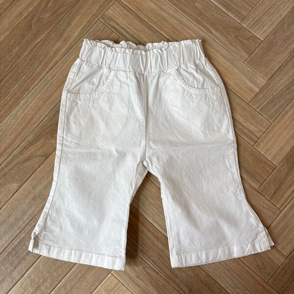 The beige フレアパンツ xsサイズ