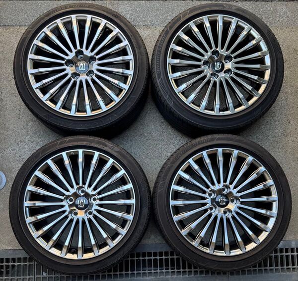 美品 220系クラウン G 純正ホイール ハイグロス 22クラウン オプション 225/45/r18 マジェスタ 210系