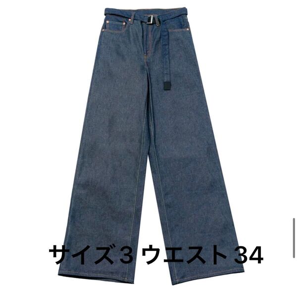 sacai x LEVI'S Denim Pants "Indigo" 34 サカイ リーバイス デニムパンツ