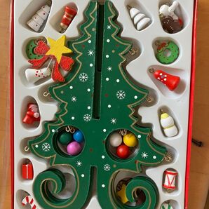 木製 クリスマスツリー オーナメントセット