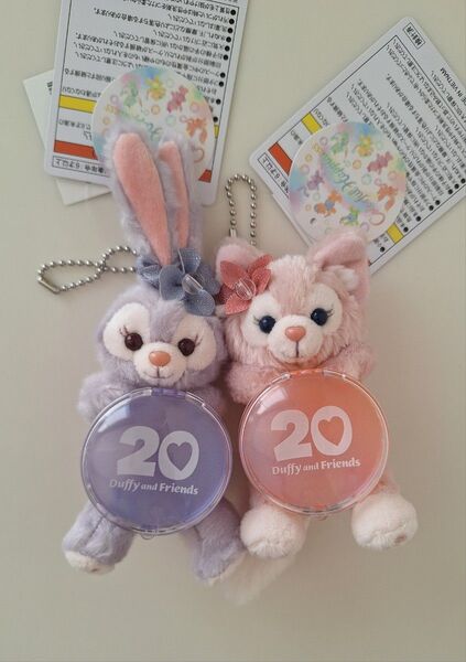 【新品】ダッフィー&フレンズ20周年カラフルハピネス ぬいぐるみチャーム タグ付き