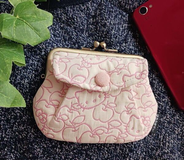 ふっくら可愛 京都ハローキティ工房 がま口 財布 ピンク系 ポーチ 財布 kity